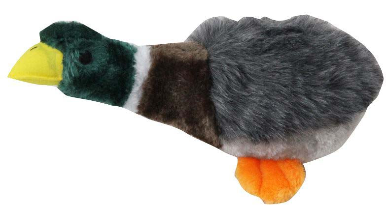 PAWISE Jucărie pentru câini Raţă pe sfoară, din pluş, 30cm