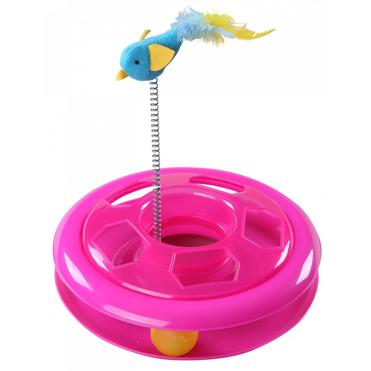 PAWISE Roundabout, jucărie interactivă pisici, plastic, inteligente, activități fizice, diverse culori, ⌀26 cm - poza 1