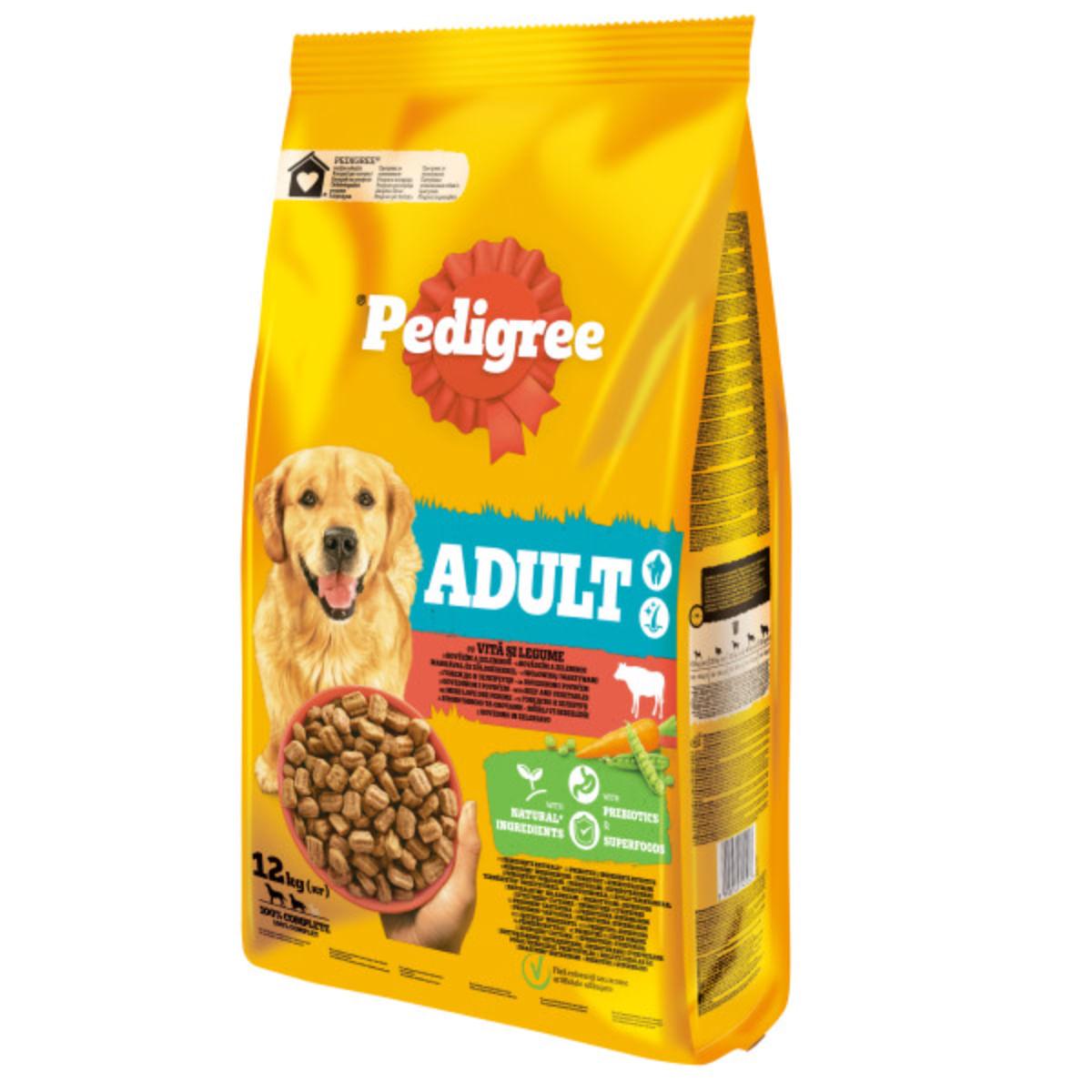 PEDIGREE Adult, M-XL, Vită și Legume, hrană uscată câini, 12kg - poza 2