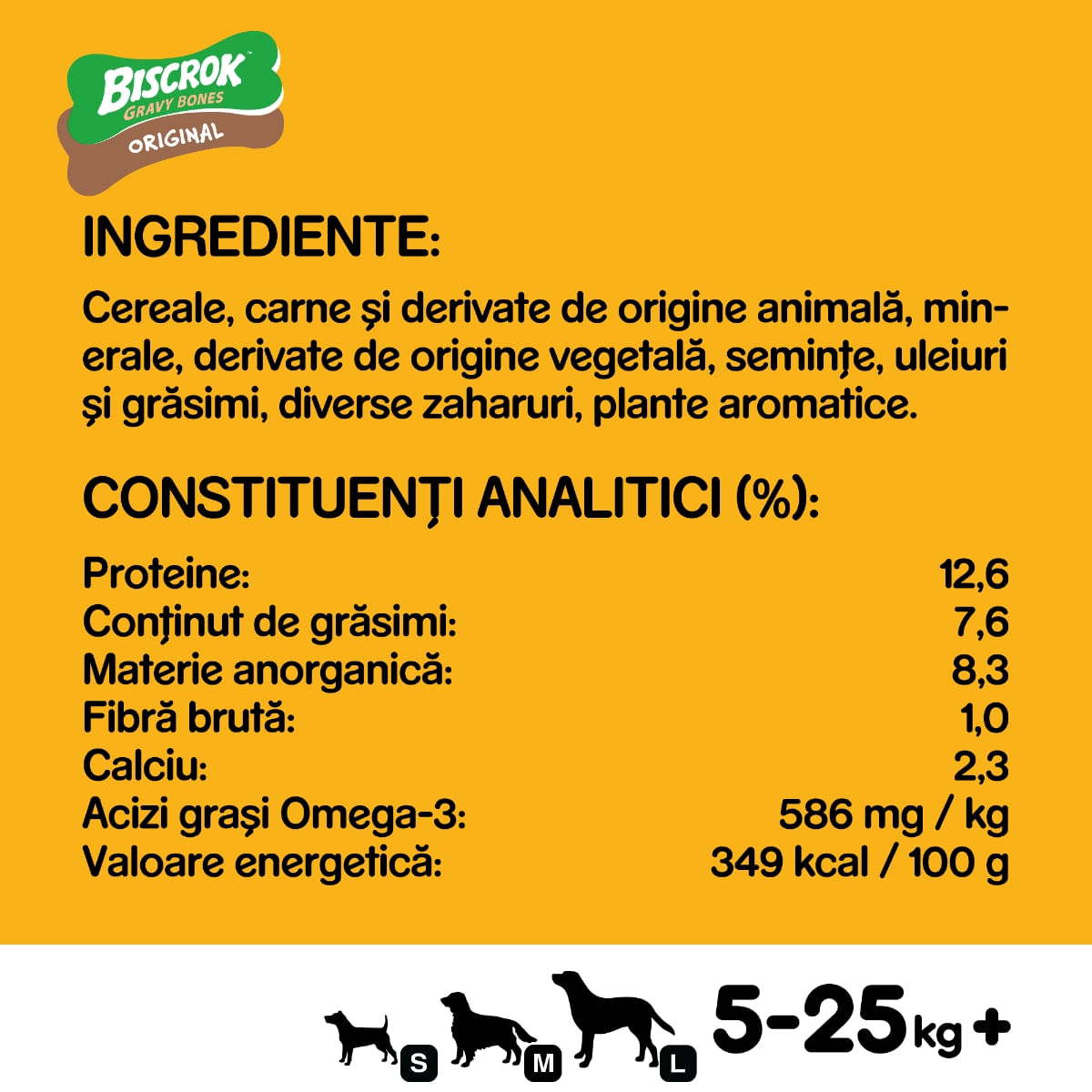 PEDIGREE Biscrok Gravy Bones, recompense câini, biscuiți, 400g - poza 2