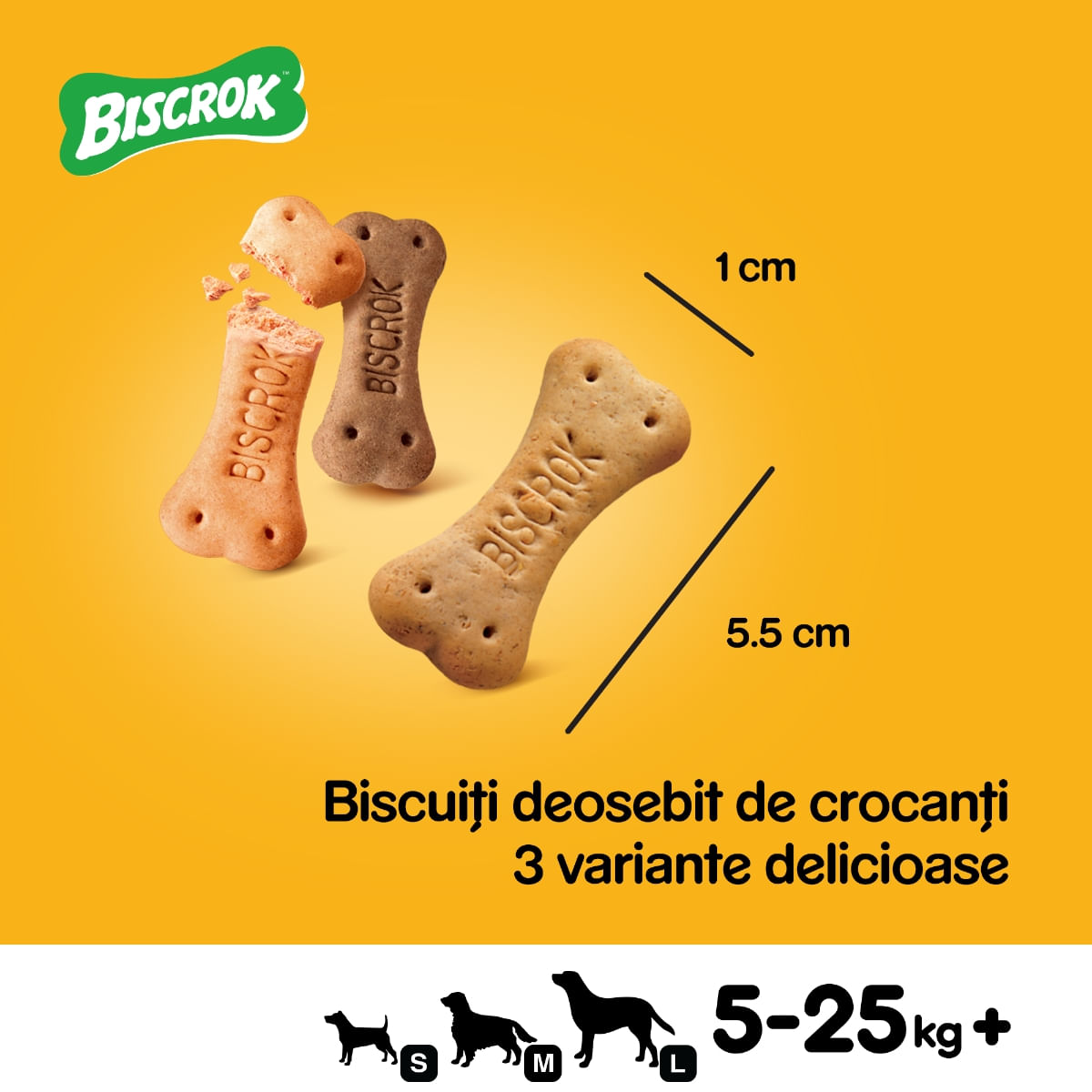 PEDIGREE Biscrok Multi Mix, recompense câini, biscuiți, Pui, Vită și Miel , 200g - poza 3