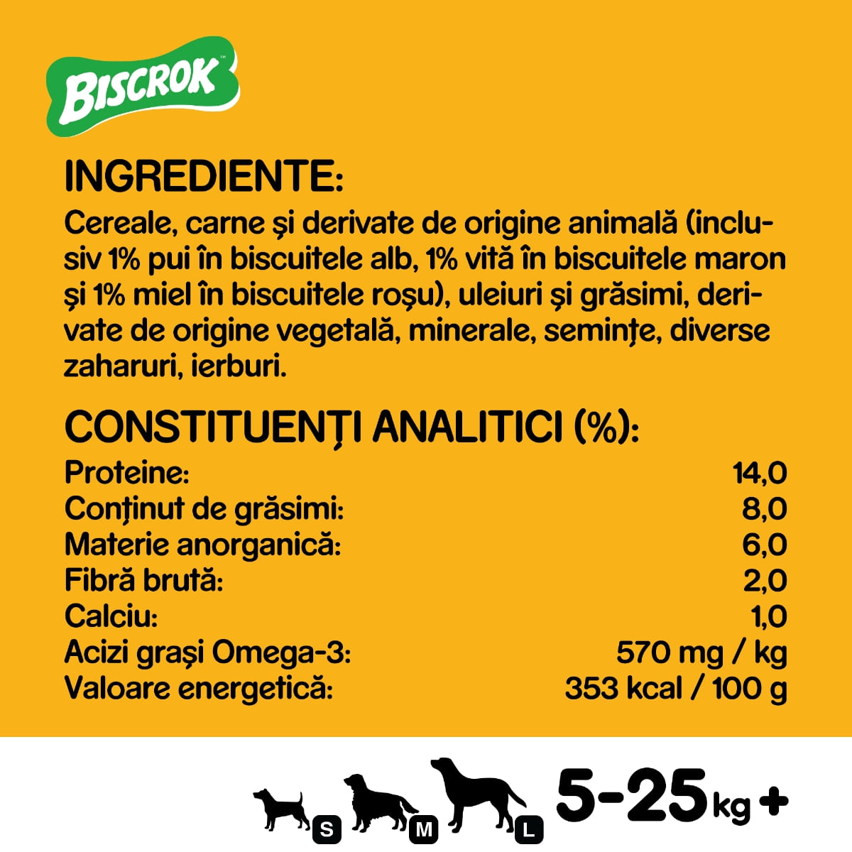 PEDIGREE Biscrok Multi Mix, recompense câini, biscuiți, Pui, Vită și Miel, 500g - poza 2