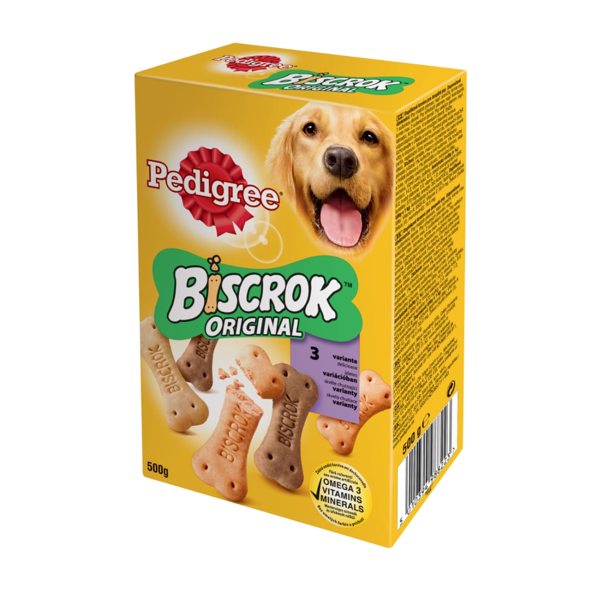 PEDIGREE Biscrok Multi Mix, recompense câini, biscuiți, Pui, Vită și Miel, 500g - poza 5