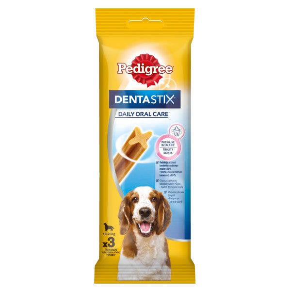 Pedigree DentaStix batoane dentare pentru caini de talie medie 77g