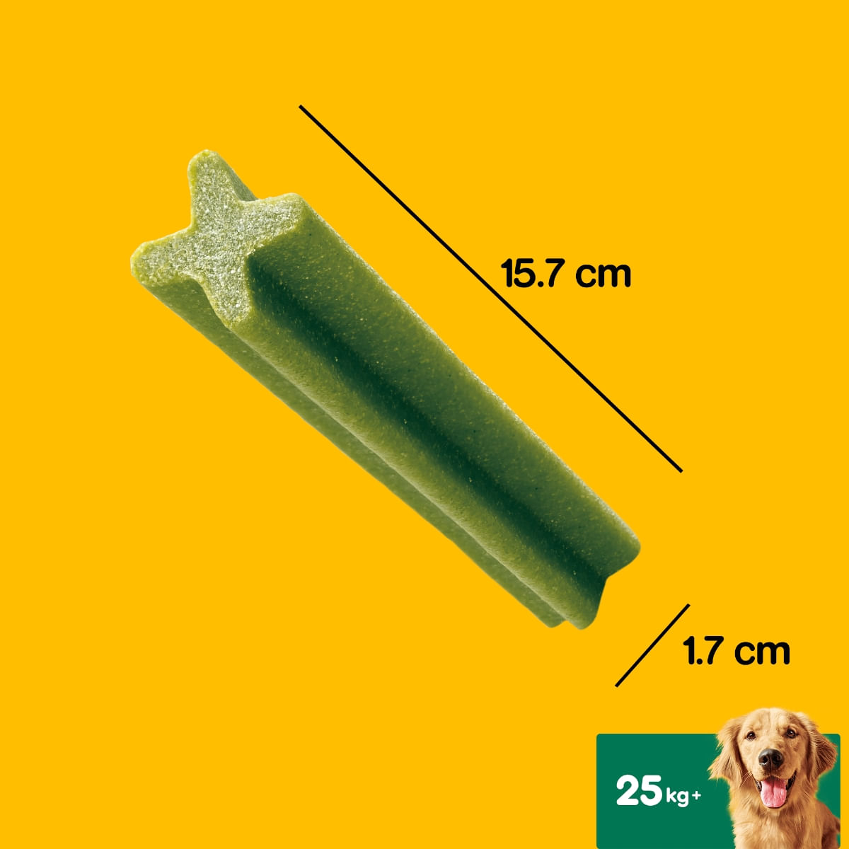 PEDIGREE DentaStix Daily Fresh, recompense câini talie mare, batoane, ceai verde, 7buc - poza 2