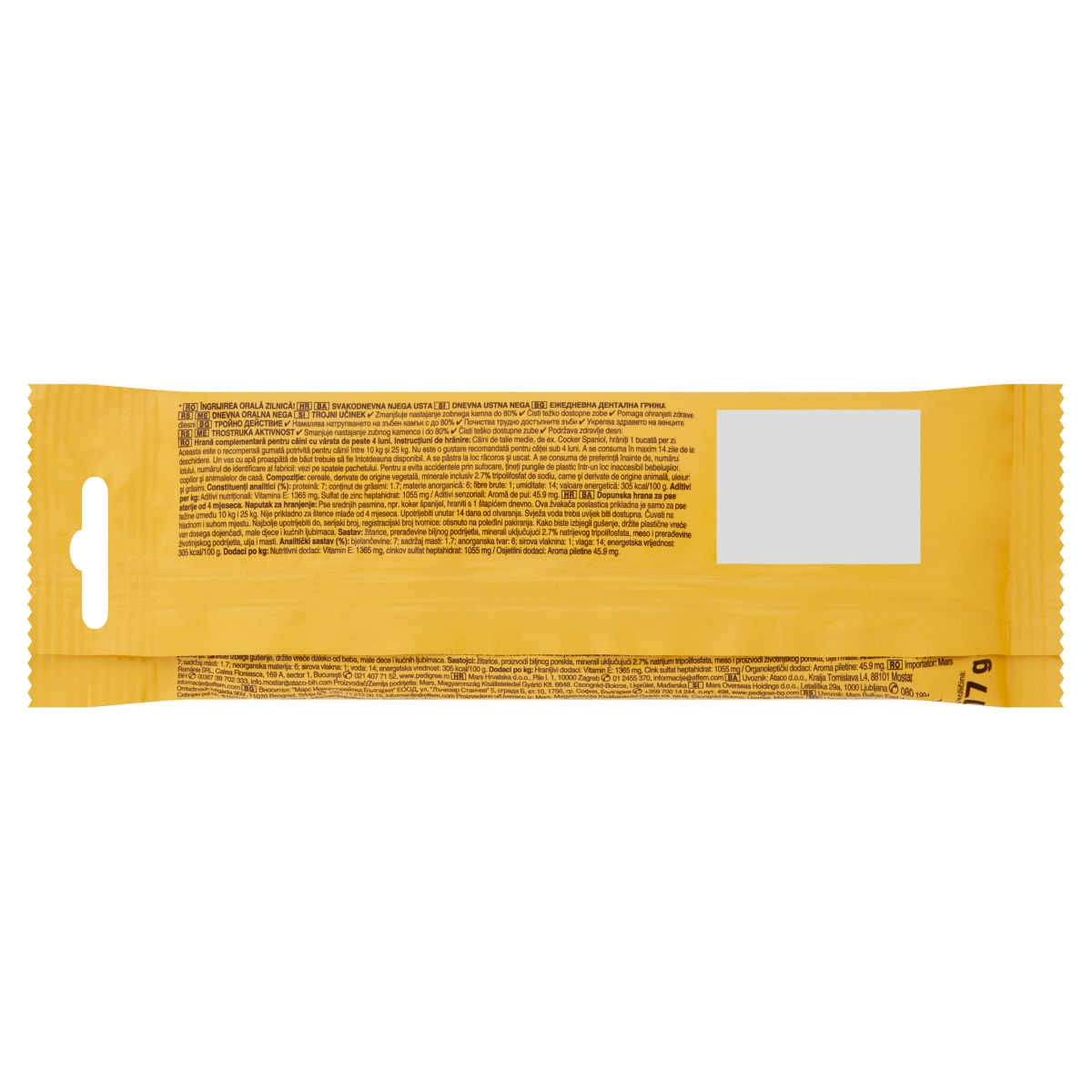 PEDIGREE DentaStix Daily Oral Care, recompense câini talie medie, batoane, 3buc - poza 2