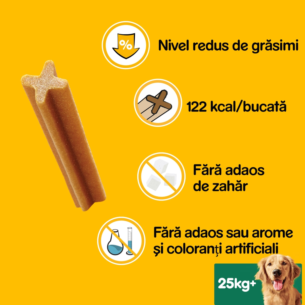 PEDIGREE DentaStix, L-XL, megapack recompense câini, 7buc x 8, 2.16kg - poza 2