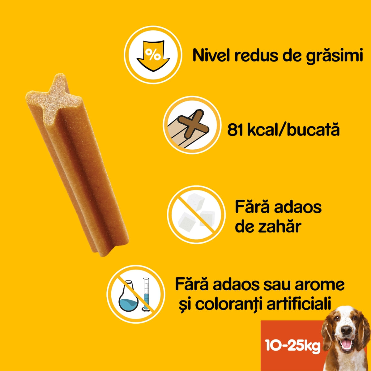 PEDIGREE DentaStix, M, megapack recompense câini, 7buc x 8, 1.44kg - poza 2