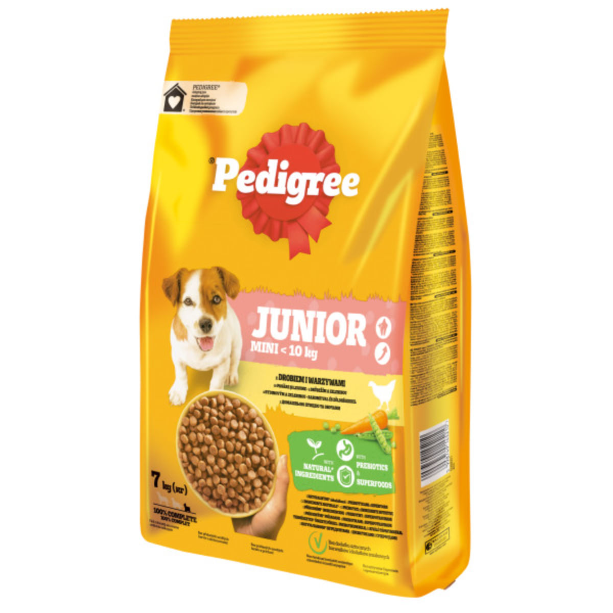 PEDIGREE Junior Mini, XS-S, Pasăre și Legume, hrană uscată câini junior, 7kg - poza 2