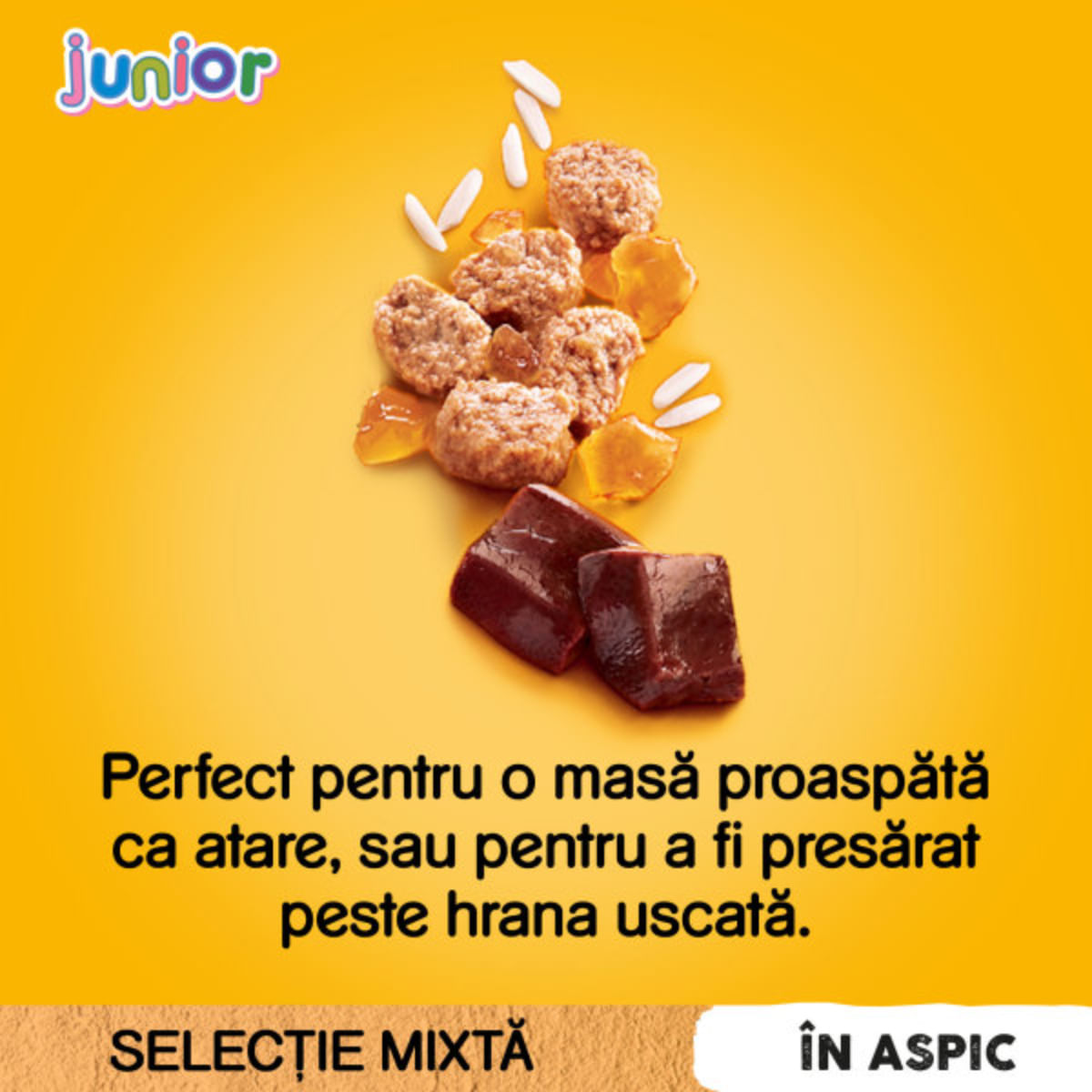 PEDIGREE Junior Selectie Mixta, XS-XL, Carne și Orez, plic hrană umedă câini junior, (în aspic), multipack, 100g x 4buc - poza 4