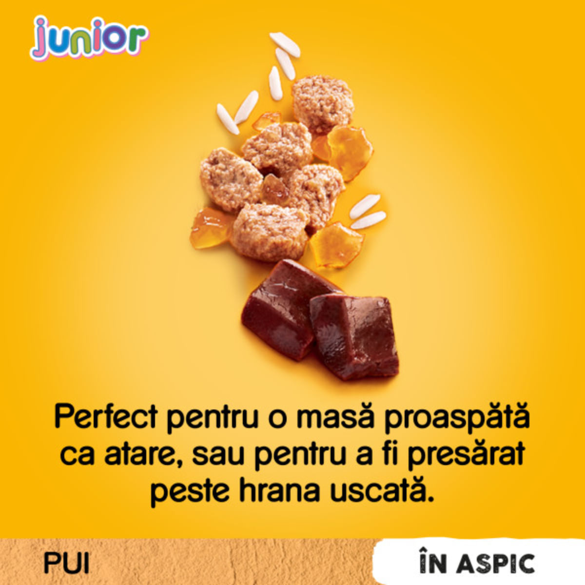 PEDIGREE Junior, XS-XL, Pui, plic hrană umedă câini junior, (în aspic), 100g - poza 4