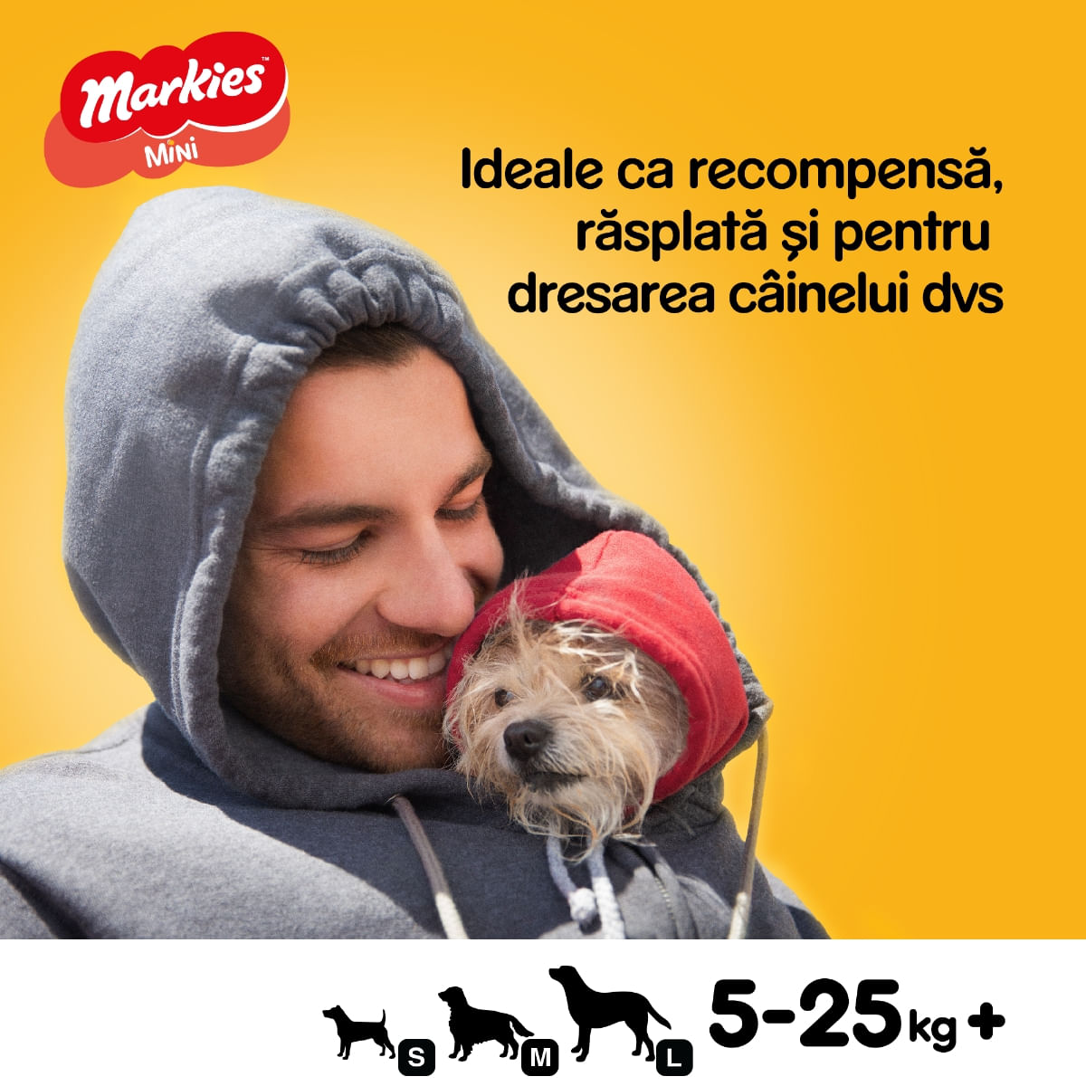 PEDIGREE Markies Minis, recompense câini, biscuiți, aromă de măduvă, 500g - poza 2