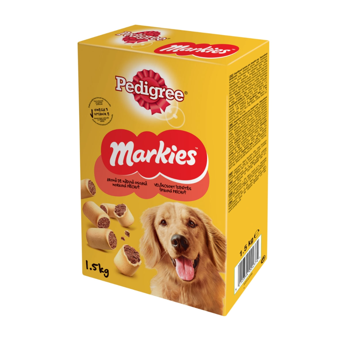 PEDIGREE Markies, recompense câini, biscuiți, aromă de măduvă, 1.5kg - poza 1