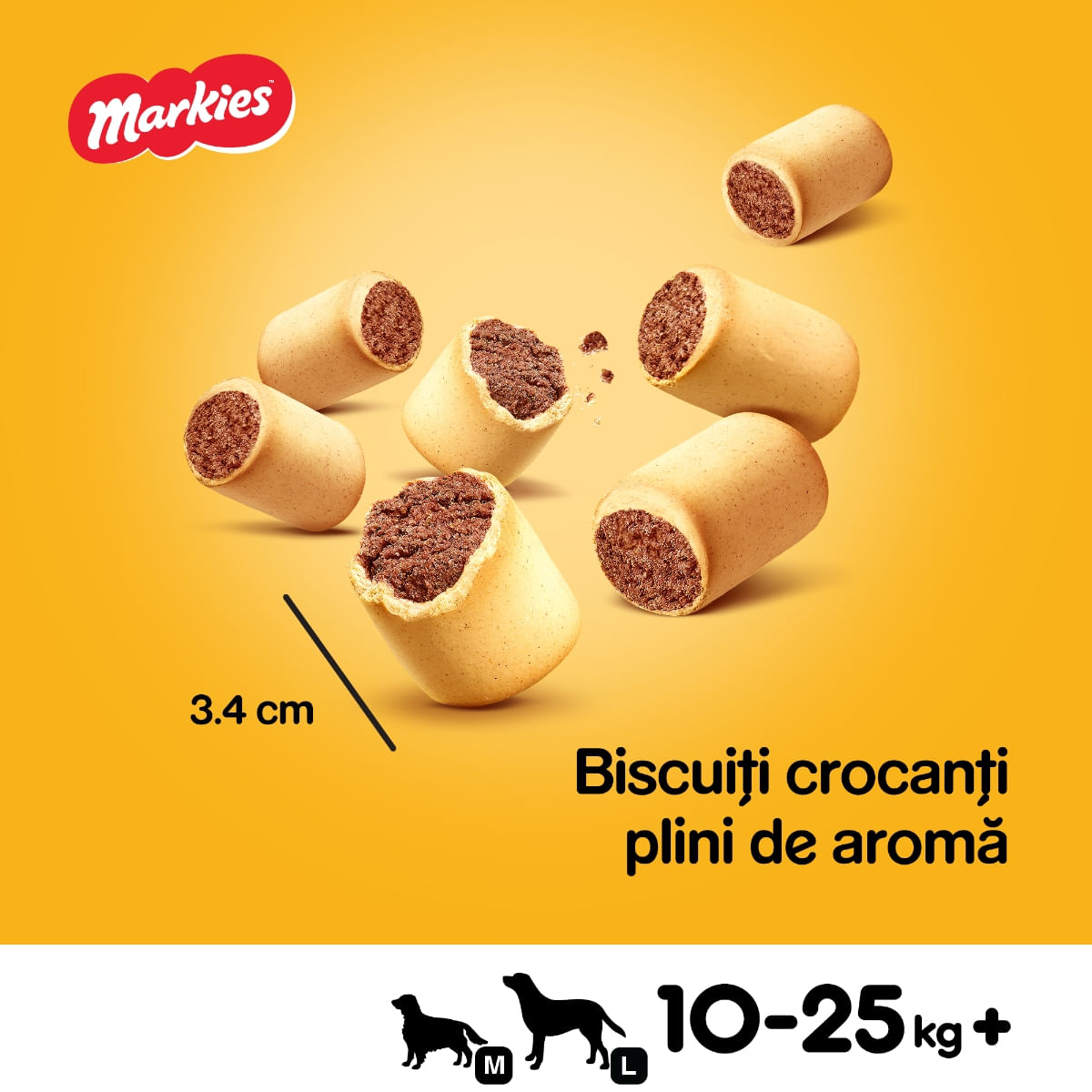 PEDIGREE Markies, recompense câini, biscuiți, aromă de măduvă, 1.5kg - poza 3