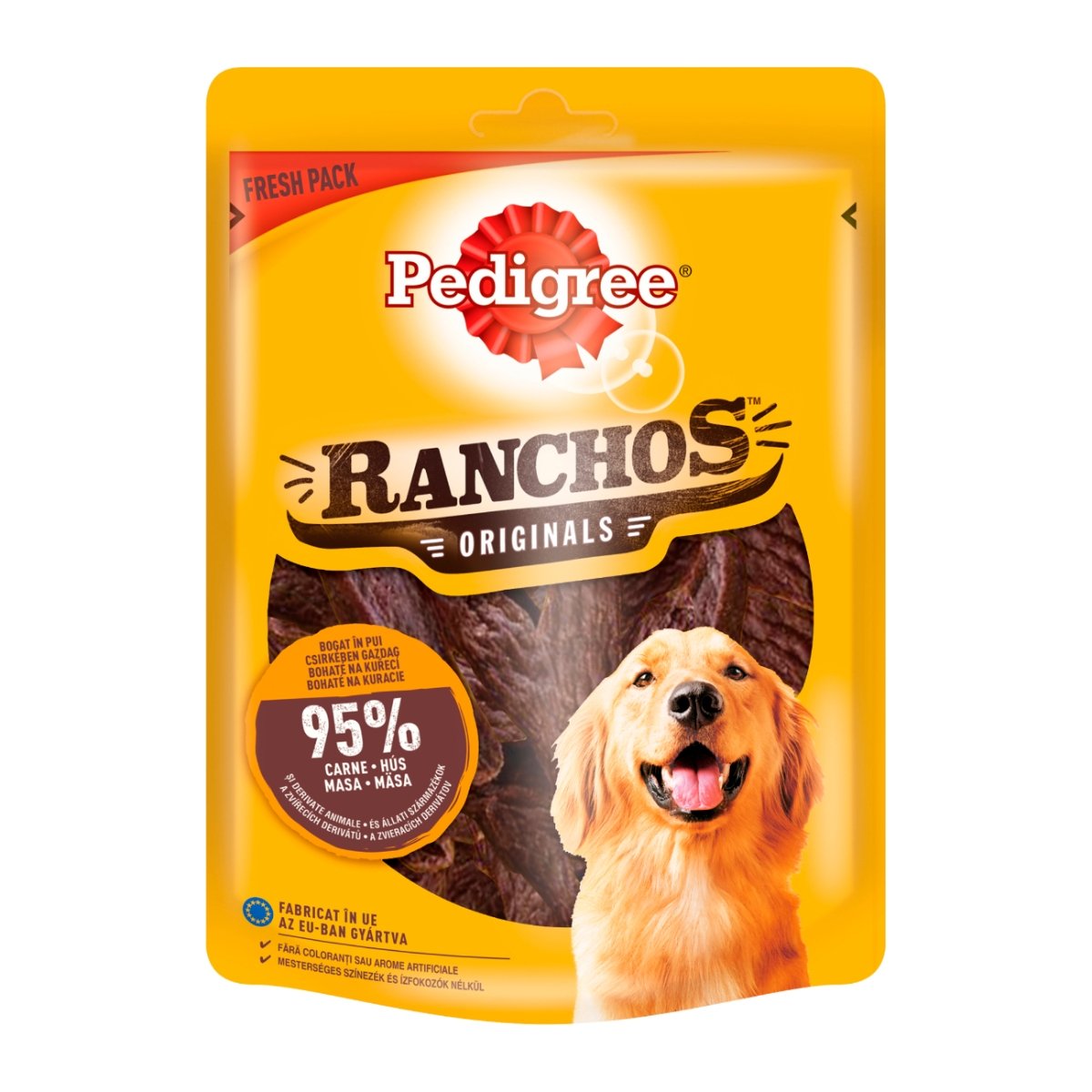 PEDIGREE Ranchos, recompense câini, fâșii uscate, Pui, 70g - poza 1