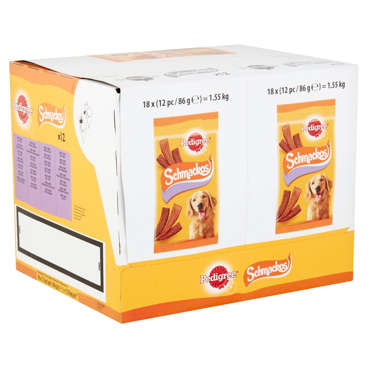 PEDIGREE Schmackos Multi Mix, recompense câini, benzi moi, carne, 12buc - poza 3