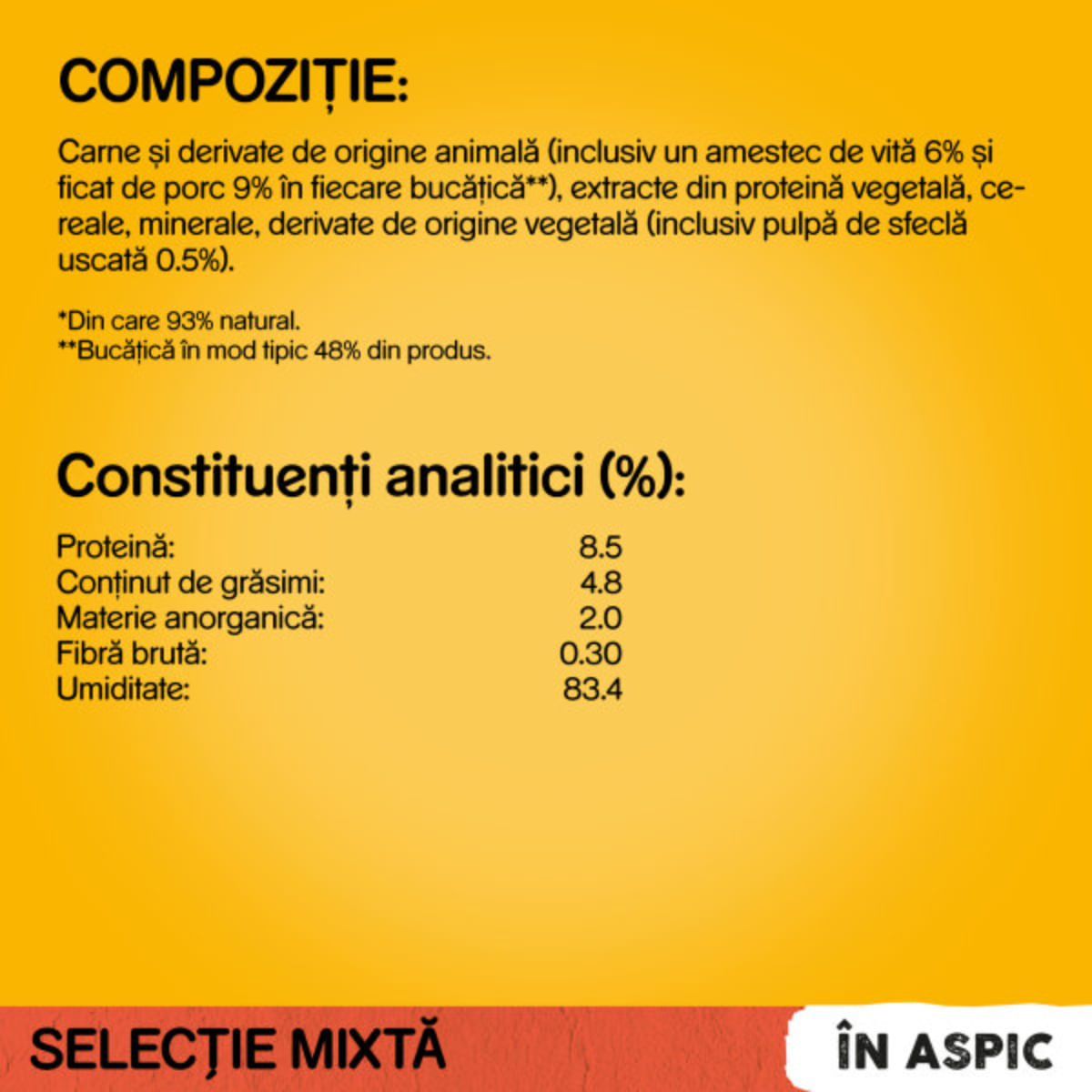PEDIGREE Selectie Mixtă, XS-XL, Vită și Pasăre, plic hrană umedă câini, (în aspic), multipack, 100g x 4buc - poza 5