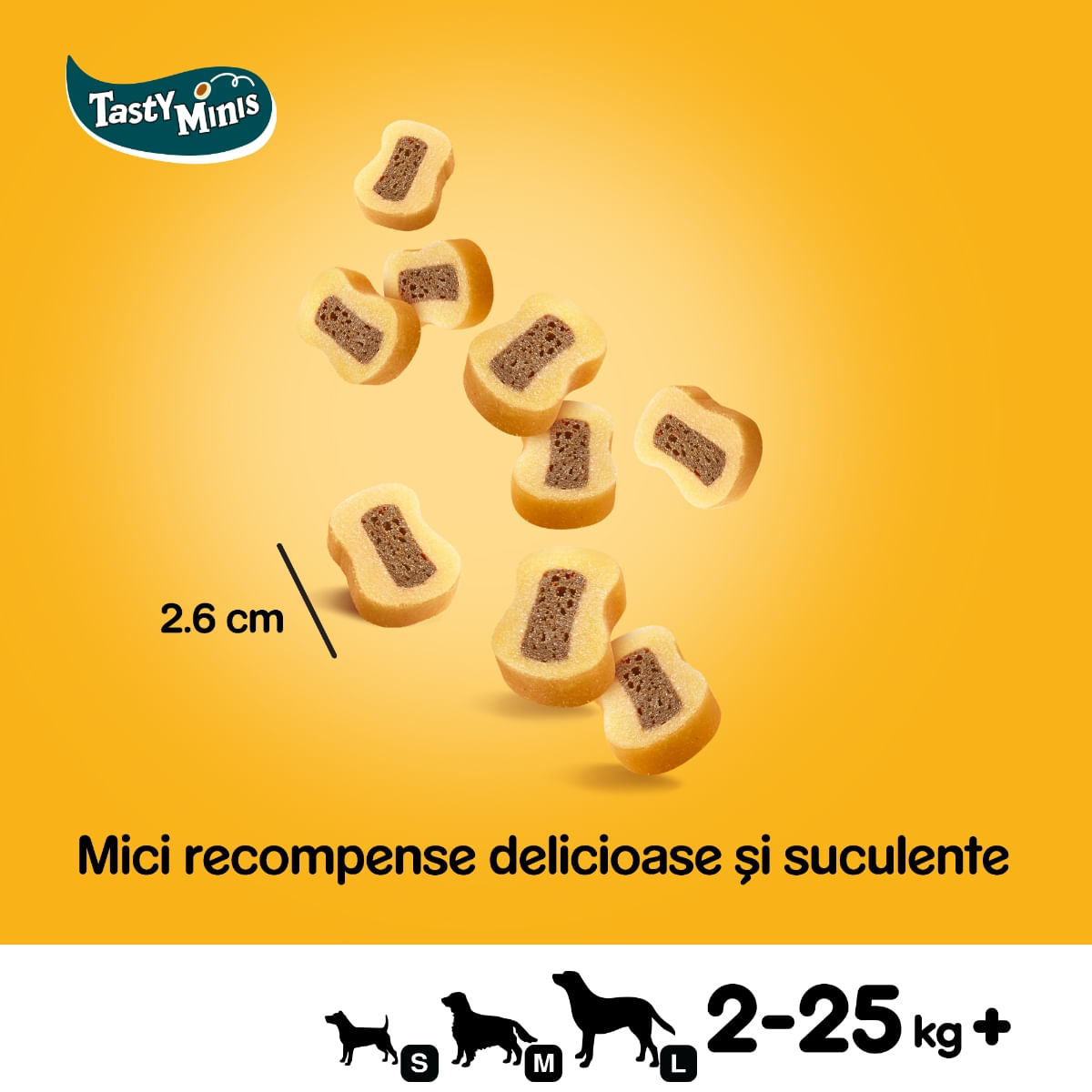 PEDIGREE Tasty Bites, recompense câini, feliuțe cu branză, 155g - poza 3
