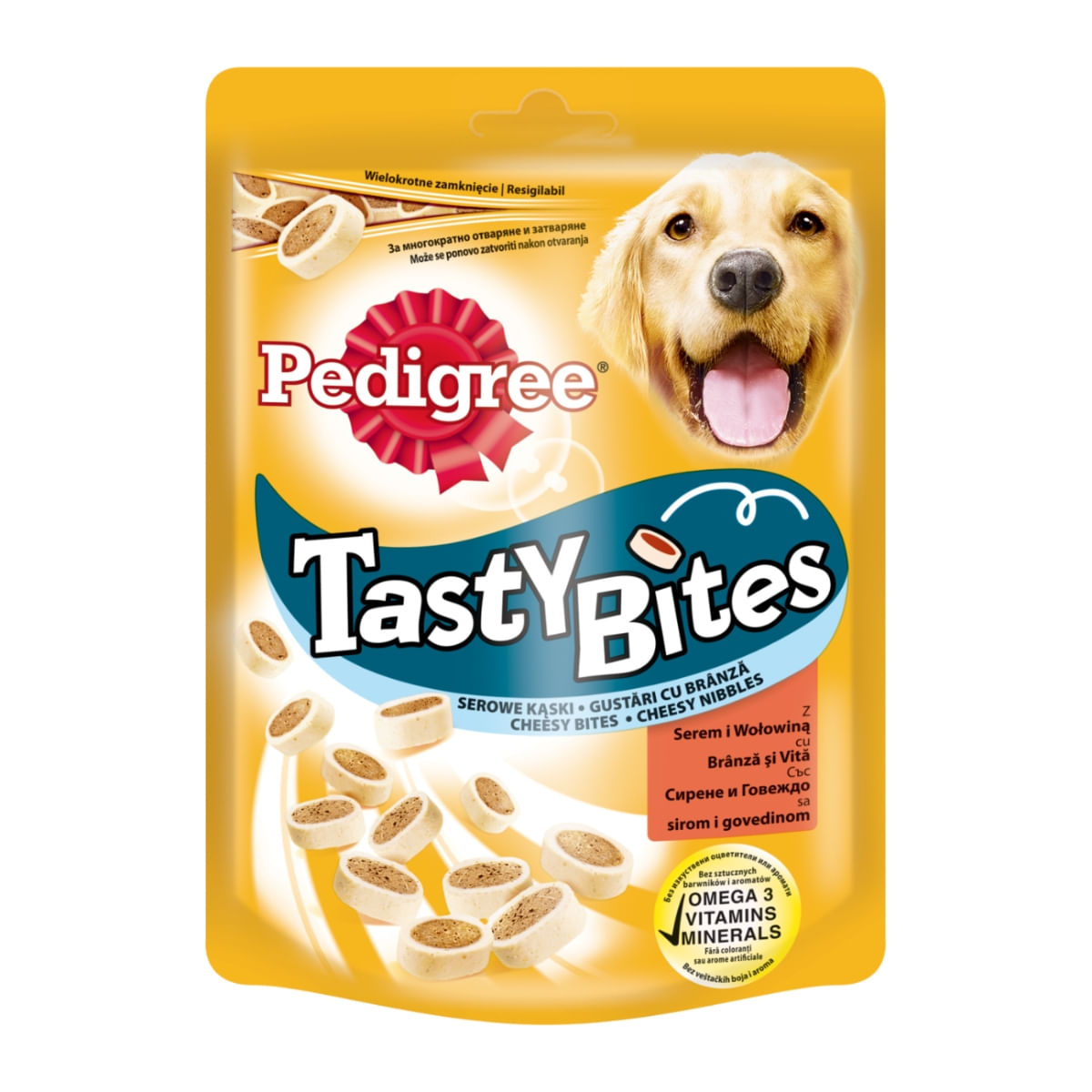PEDIGREE Tasty Bites, recompense câini, pernițe cu branză, 140g - poza 1