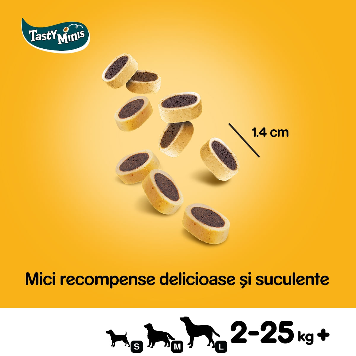 PEDIGREE Tasty Bites, recompense câini, pernițe cu branză, 140g - poza 3