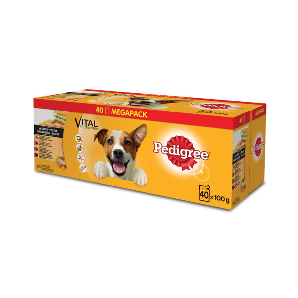 PEDIGREE Vital Protection, pachet mixt, plic hrană umedă câini, 40 x 100g - poza 2