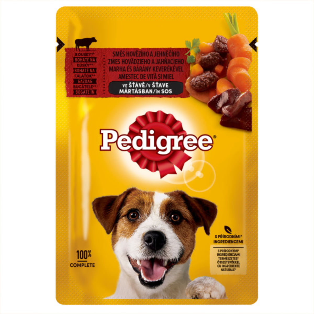 PEDIGREE, XS-XL, Vită și Miel, plic hrană umedă câini, (în sos), 100g - poza 2