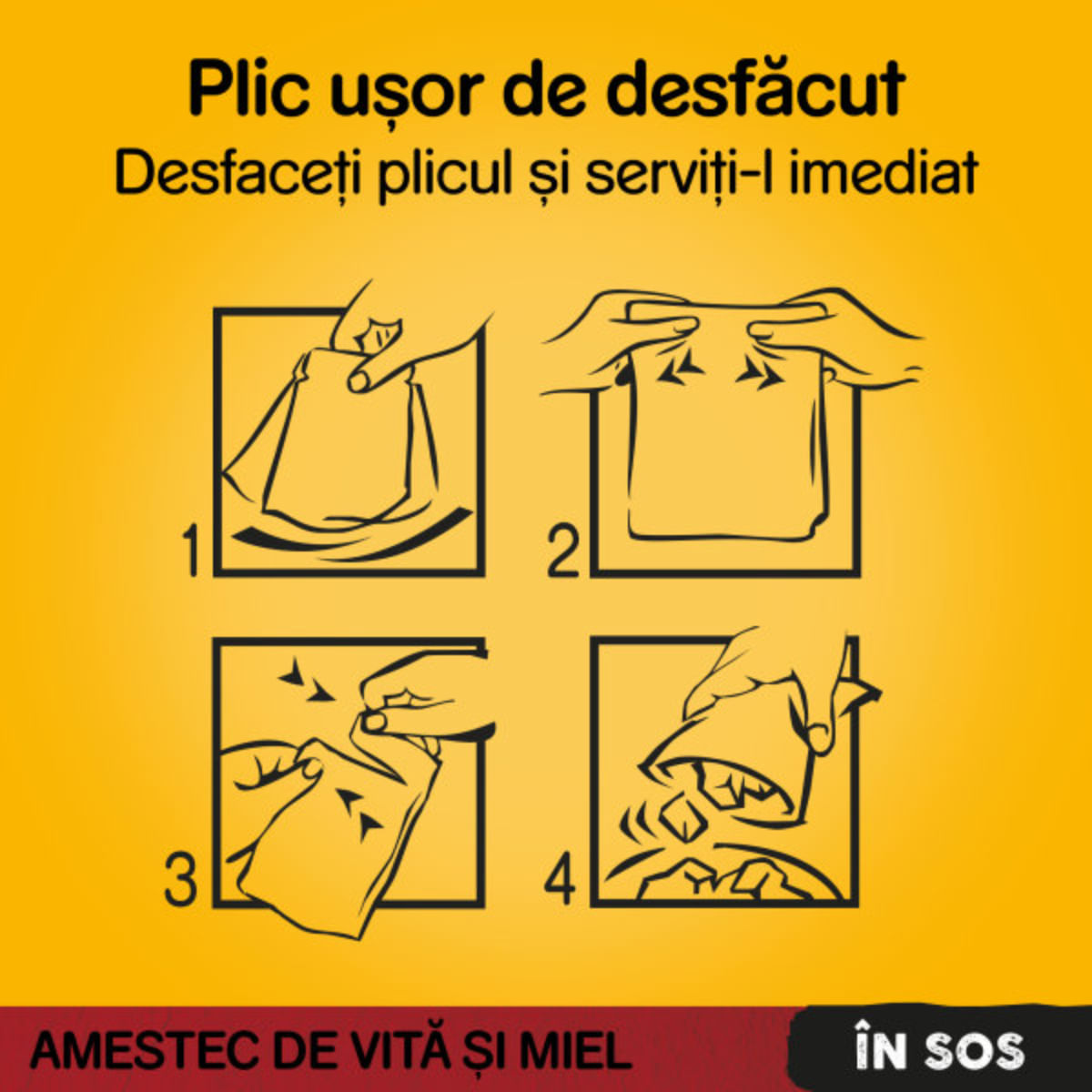 PEDIGREE, XS-XL, Vită și Miel, plic hrană umedă câini, (în sos), 100g - poza 4