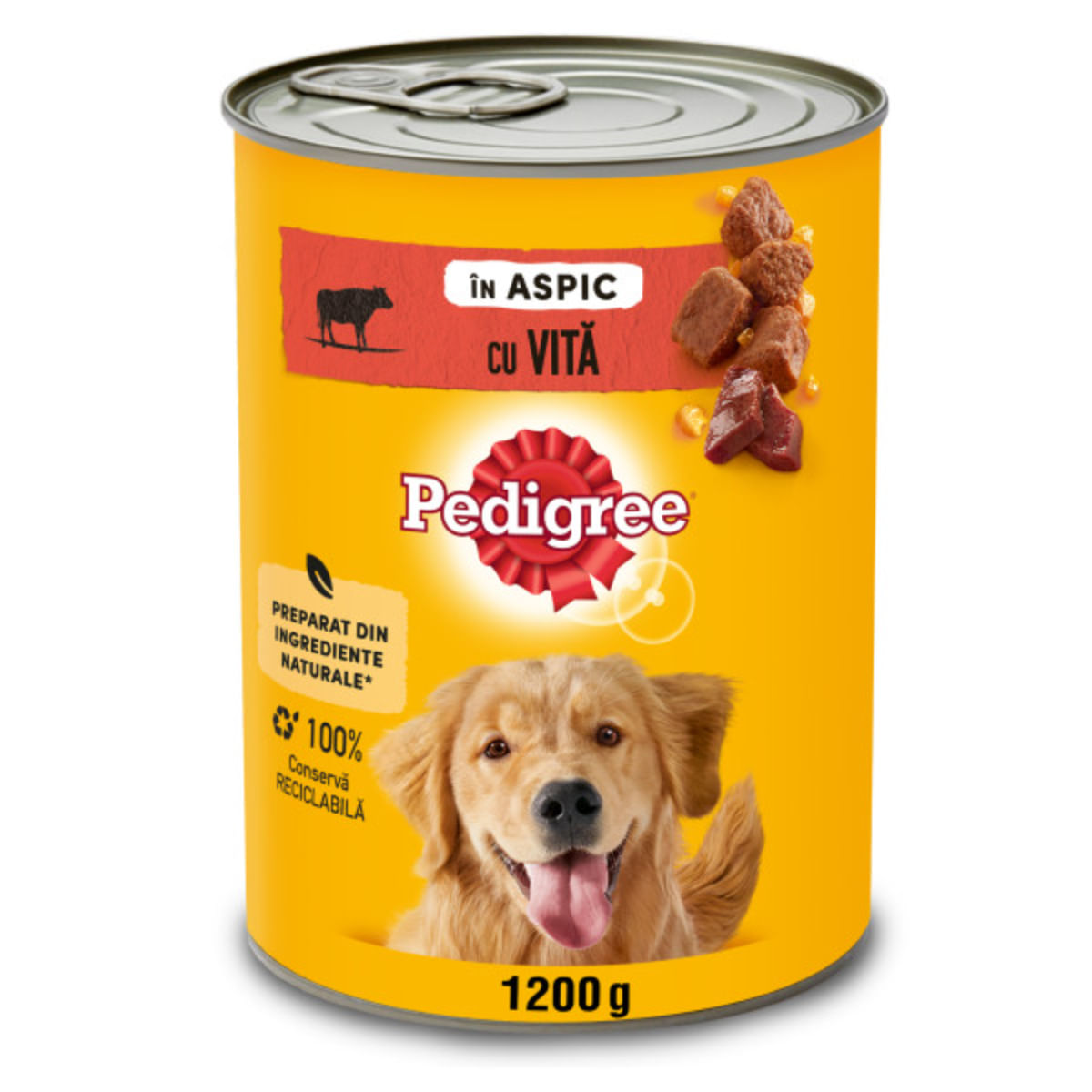PEDIGREE, XS-XL, Vită și Pasăre, conservă hrană umedă câini, (în aspic), 1.2kg - poza 3