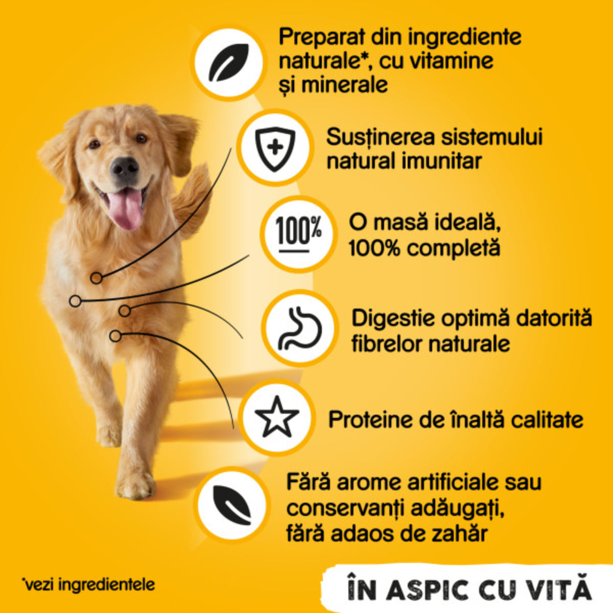 PEDIGREE, XS-XL, Vită și Pasăre, conservă hrană umedă câini, (în aspic), 1.2kg - poza 5