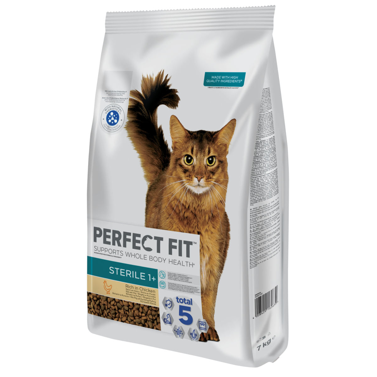 PERFECT FIT Cat Sterile 1+, Pui, hrană uscată pisici sterilizate, 7kg - poza 2