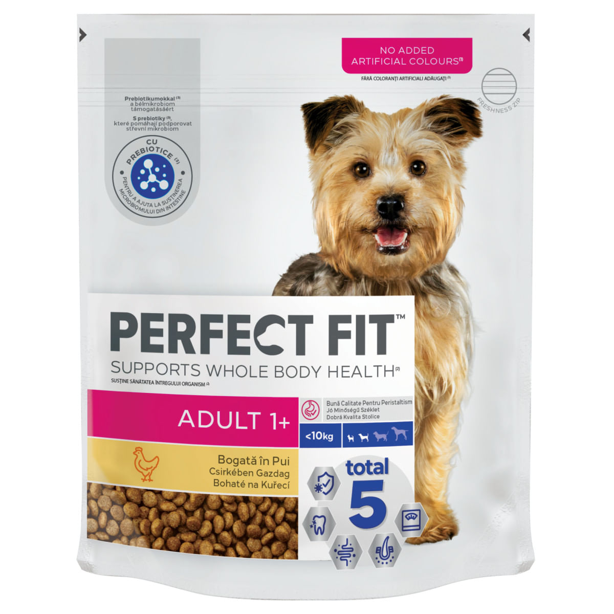 PERFECT FIT Dog Adult Small, XS-S, Pui, hrană uscată câini, 825g - poza 1