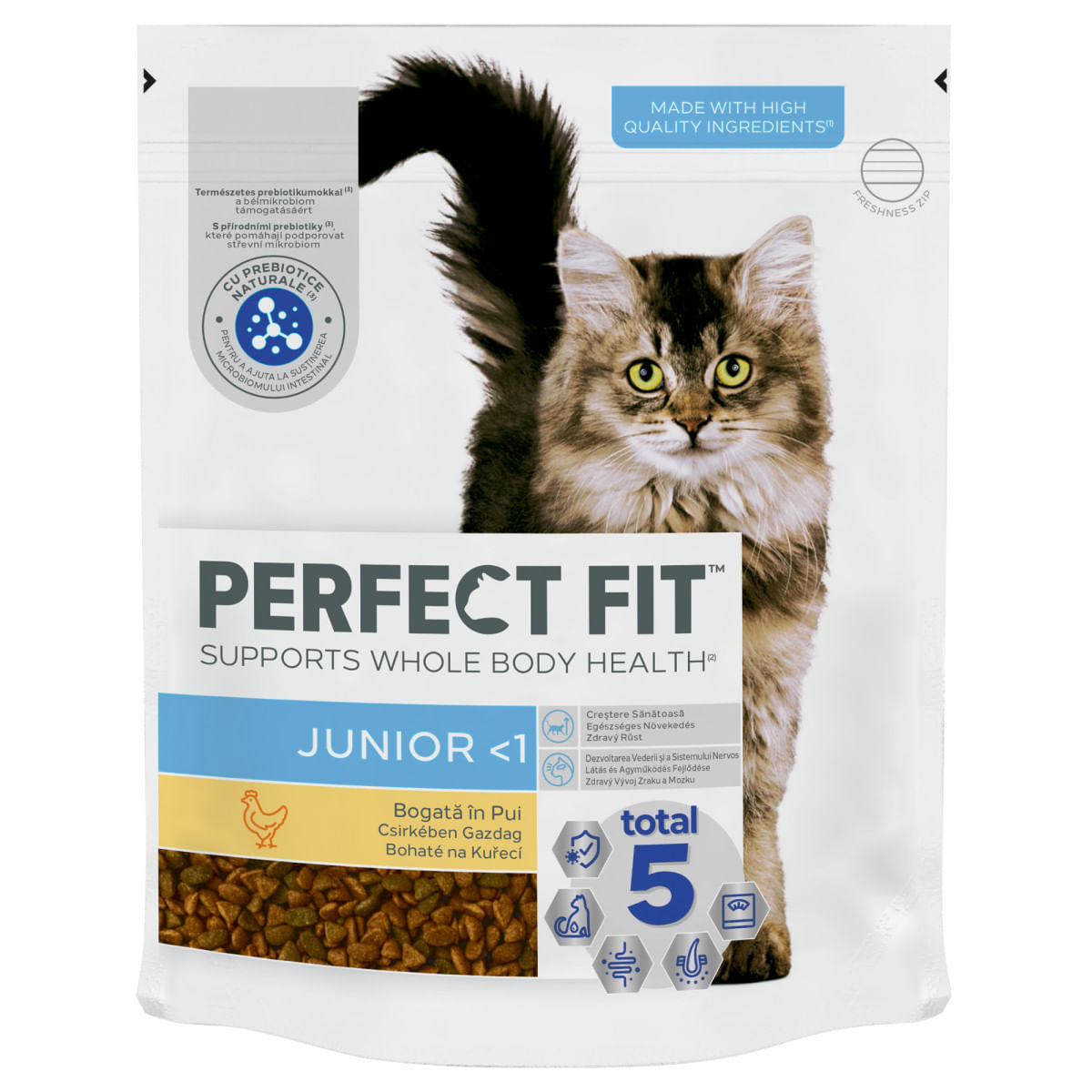 PERFECT FIT Kitten, Pui, hrană uscată pisici junior, 750g - poza 2