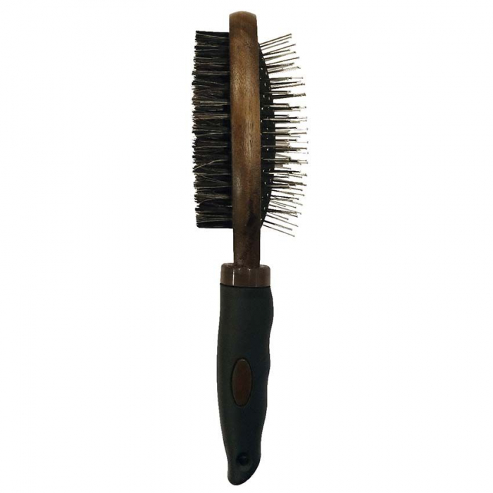 Perie profesionala dubla pentru caini Croci Barbershop, 2 in1