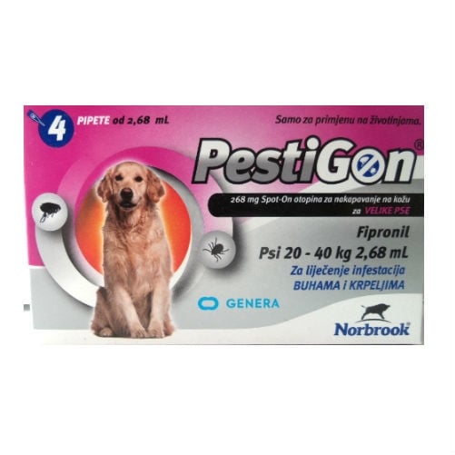 Pestigon Dog L, 20-40 kg, 4 pipete - poza 1