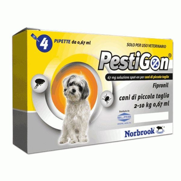 Pestigon Dog S, 2-10 kg, 4 pipete - poza 2