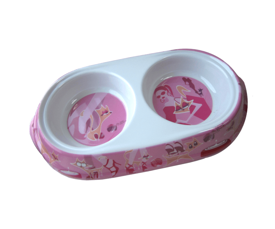 Pet Expert Castron Melamina Glamour Pink 2x150 ml 8034