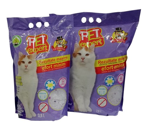 Pet Expert Nisip Silicatic Lavanda 3.8 l