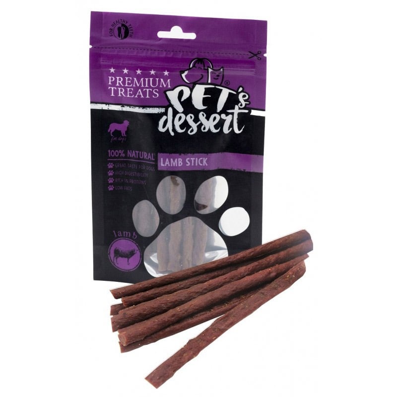 PET'S DESSERT Stick, XS-XL, Miel, punguță recompense fără cereale câini, 80g - poza 1