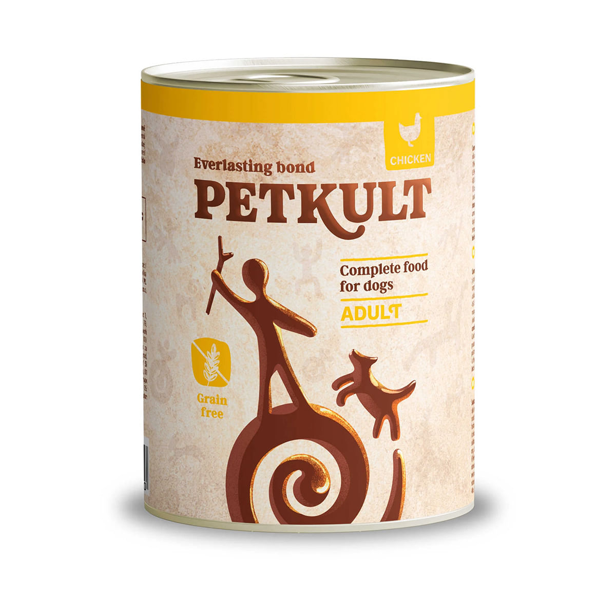 PETKULT Grain Free Adult, Pui, conservă hrană umedă fără cereale câini, 800g - poza 2