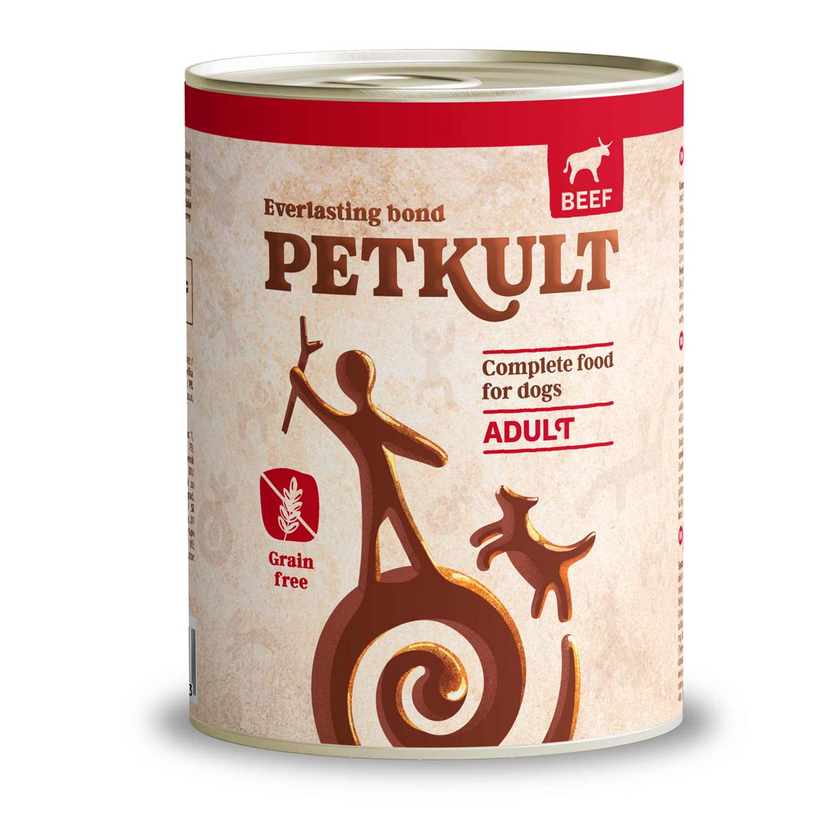 PETKULT Grain Free Adult, Vită, conservă hrană umedă fără cereale câini, 800g - poza 2