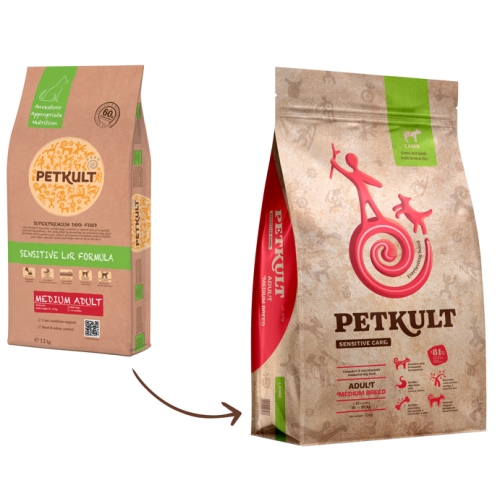 Petkult Medium Adult Sensitive MielOrez 12kg
