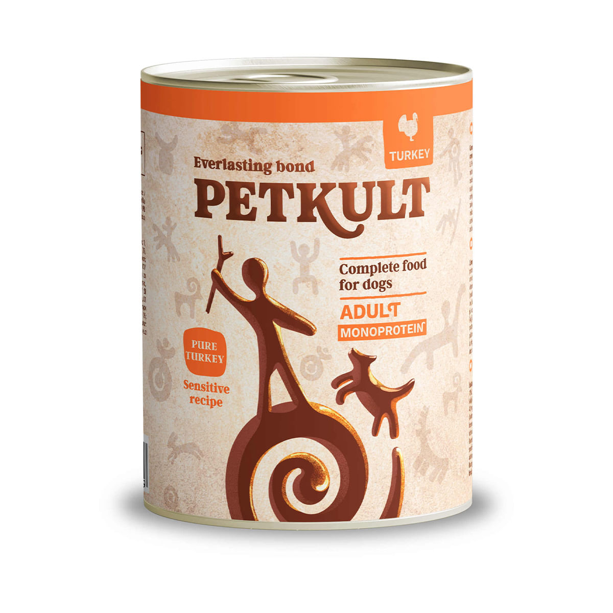 PETKULT Monoprotein Sensitive, Curcan şi Cartof, conservă hrană umedă monoproteică fără cereale câini, 800g - poza 1
