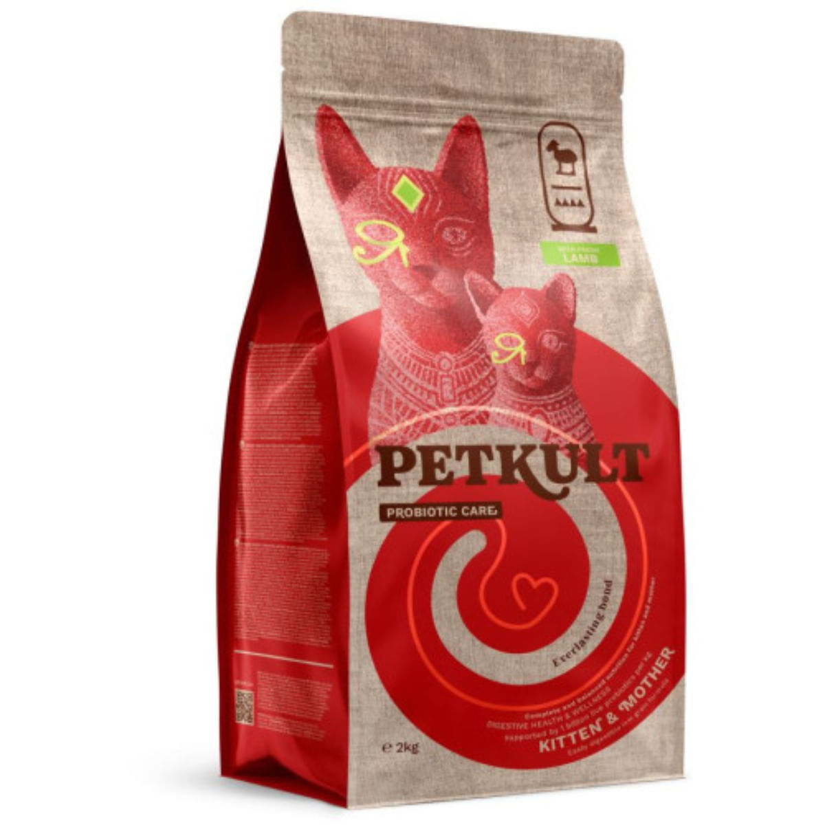 PETKULT Probiotic Care Kitten & Mother, Miel, hrană uscată pisici junior, sistem digestiv, 2kg - poza 1
