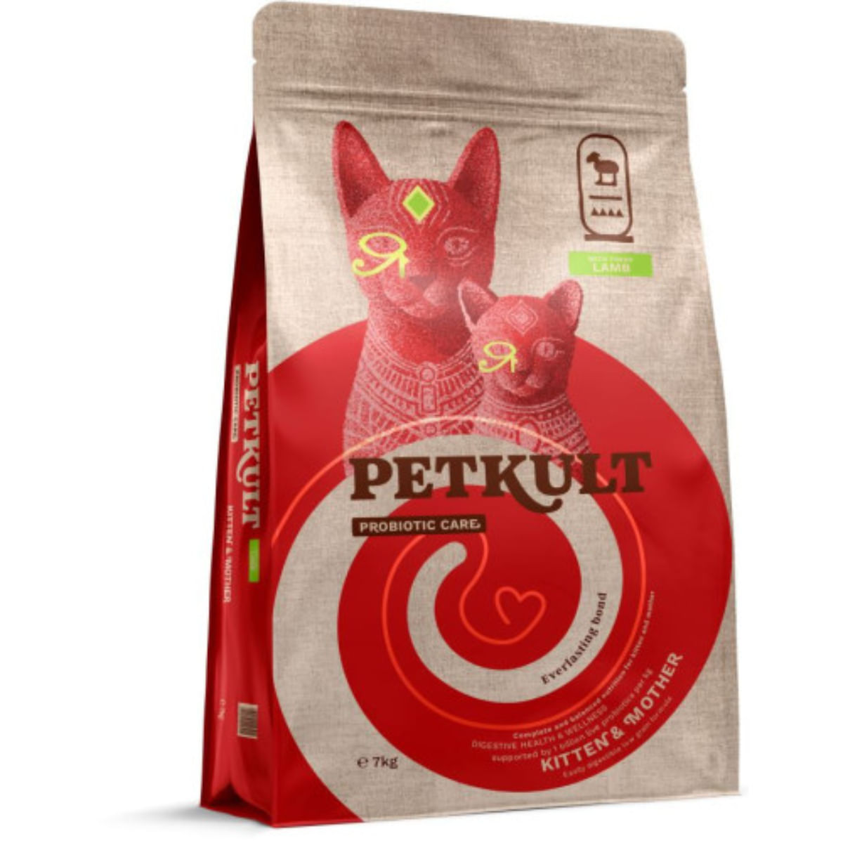 PETKULT Probiotic Care Kitten & Mother, Miel, hrană uscată pisici junior, sistem digestiv, 7kg - poza 2