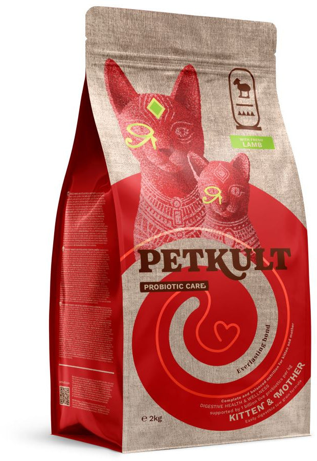 PETKULT Probiotic Care KITTEN&MOTHER pentru pisici, cu Miel proaspăt