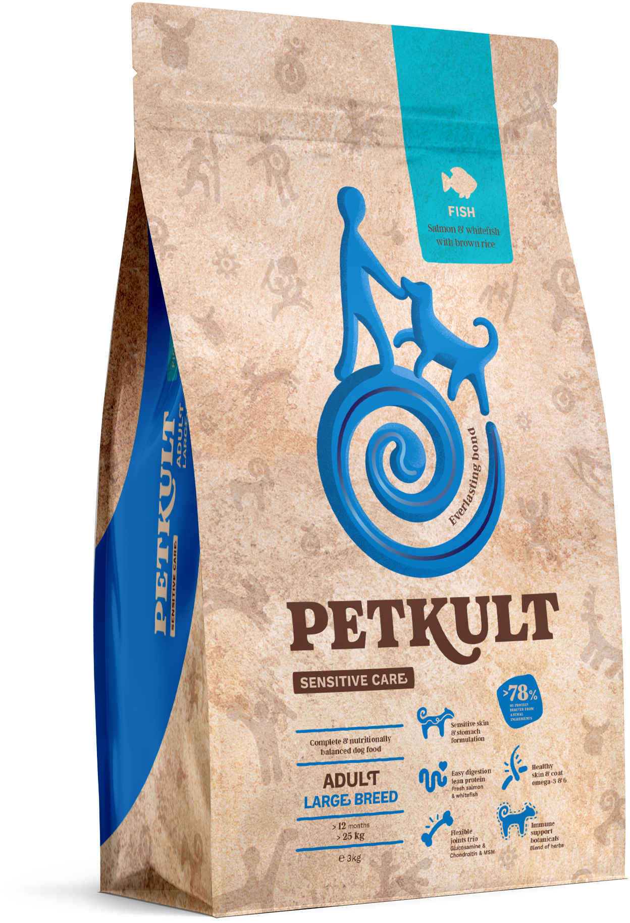 PETKULT Sensitive Adult large, talie mare, Peşte
