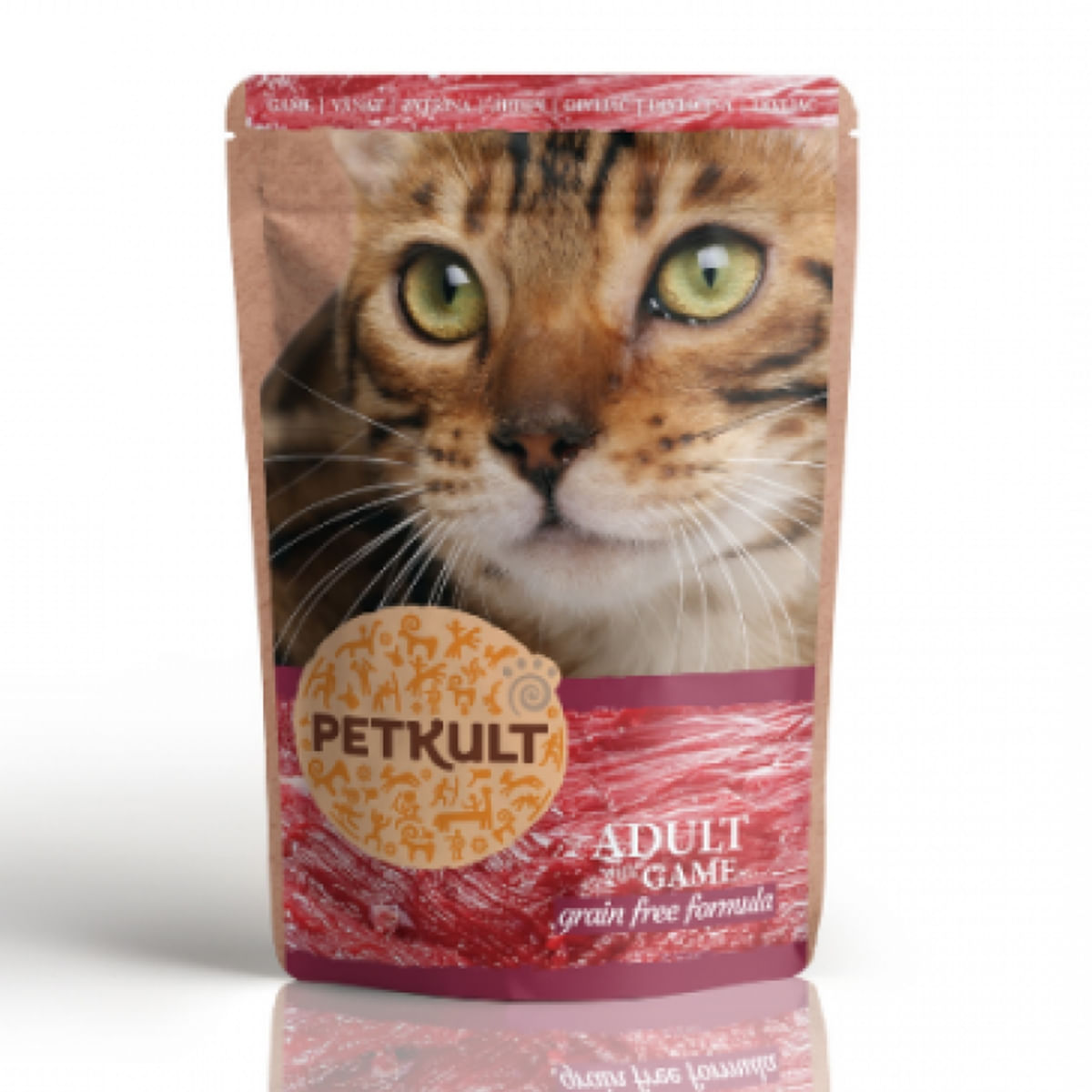 PETKULT Vânat, plic hrană umedă fără cereale pisici, 100g - poza 2