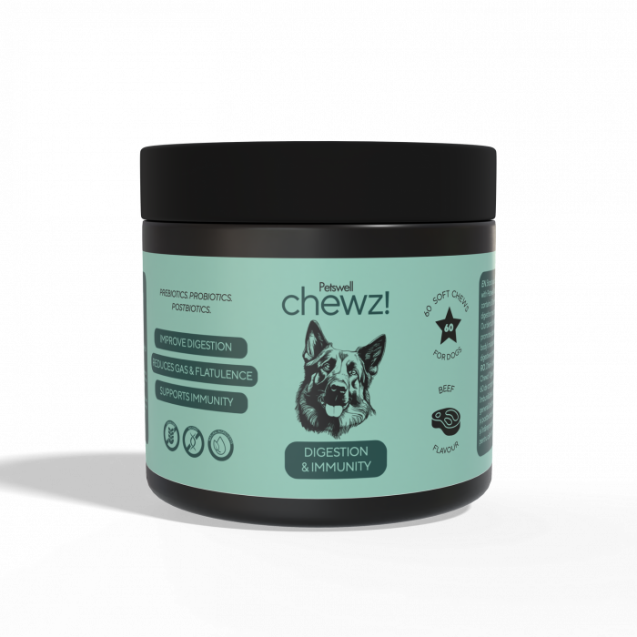 Petswell chewz! Digestion Immunity 60 comprimate masticabile cu vita