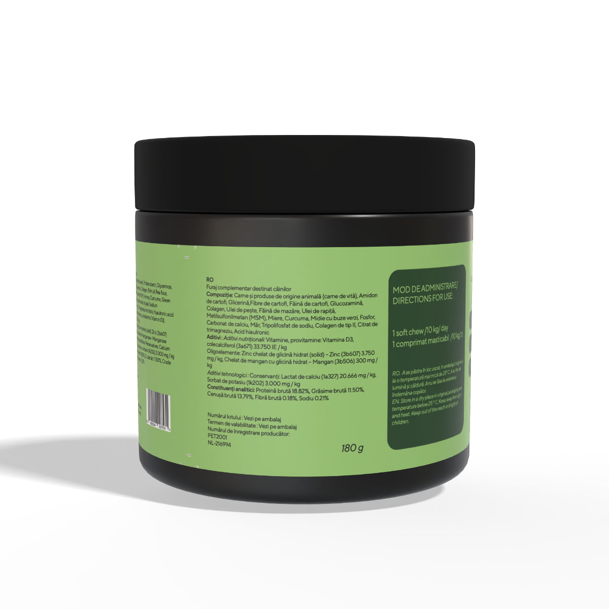 PETSWELL Chewz Hip & Joints, supliment sistem articular câini, Vită, comprimate masticabile PETSWELL Chewz Hip & Joints, supliment sistem articular câini, Vită, flacon, 60 comprimate masticabile - poza 3