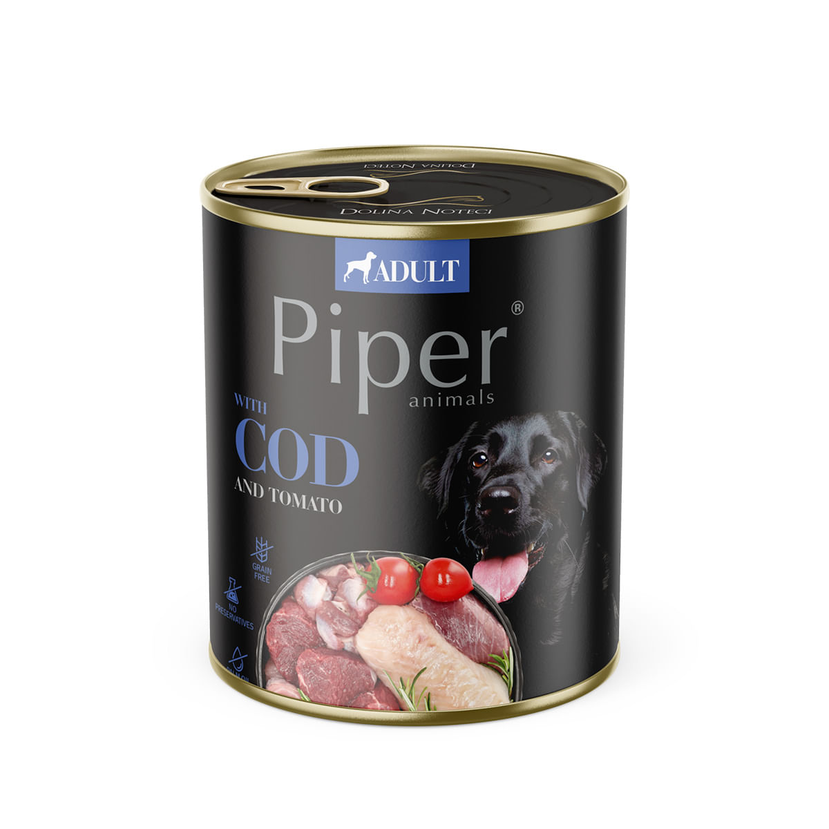 PIPER Animals, XS-XL, Cod, conservă hrană umedă fără cereale câini, (în aspic), 400g - poza 1